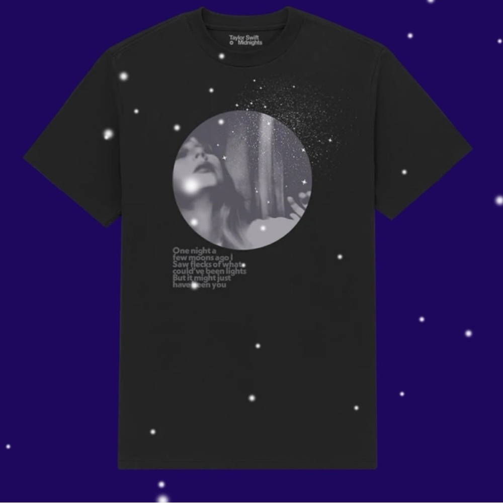 SOLD ⭐️ Taylor Swift Midnights Snow on the Beach Lyric Tee